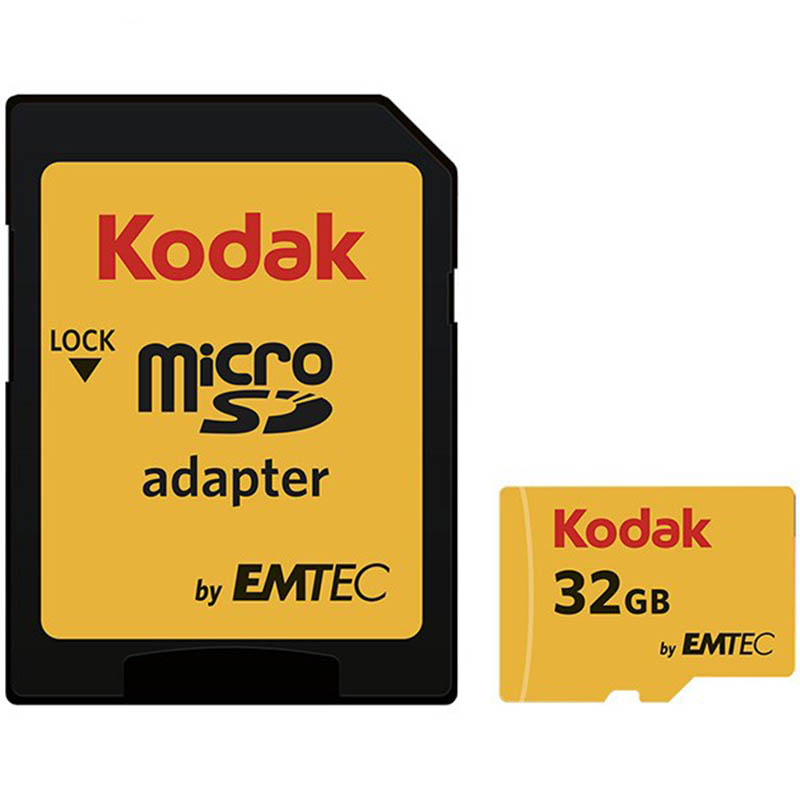 Emtec Kodak UHS-I U1 Class 10 microSDHC 32GB With Adapter